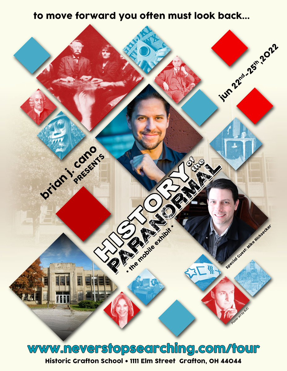BrianJCano's tweet image. THIS MONTH! My History of the Paranormal exhibit comes to Grafton, OH with special guest @MikeRicksecker - get your tickets today! events.eventgroove.com/event/Grafton-…