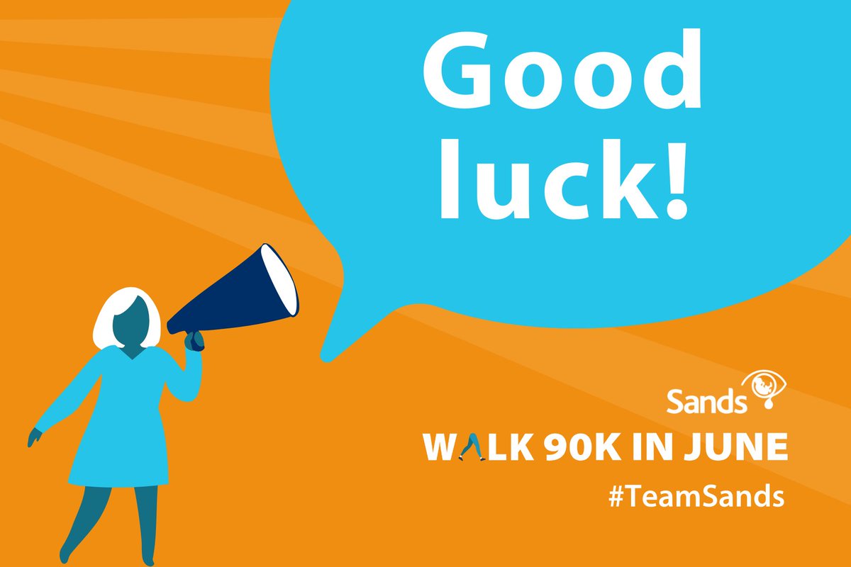 SandsUK's tweet photo. Our #Walk90kInJune challenge launched today and we want to wish good luck to all of our amazing supporters ππ§‘
If you'd like to sign up, it's not too lateπ
https://t.co/H7SAtRaJfS
#TeamSands #BabyLoss #PregnancyLoss https://t.co/PL63CiQgsd