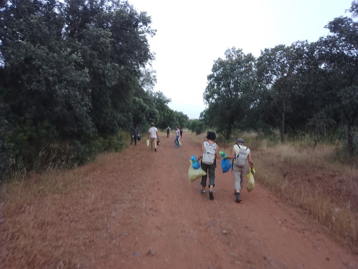 FundacionFire's tweet photo. 👏Queremos dar las gracias a tod@s los voluntari@s que participaron el lunes en nuestro taller y #recogida de #basura en el laboratorio de #biodiversidad de La Nava del Conejo, dentro del proyecto #RestauRural
#campodemontiel #valdepeñas #convocatoriaMADS @caixabank @FMontemadrid https://t.co/aIgX26BQV3