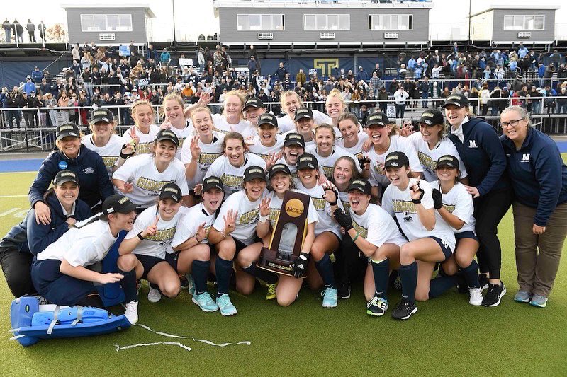 NCAADIII's tweet photo. The @MiddAthletics women’s stick programs (field hockey, ice hockey and lacrosse) went 71-1 this year with three national titles.  The incredible feat is especially meaningful for the Panthers as they celebrate the 50th anniversary of Title IX and the opportunities it created. https://t.co/2ZqPJ5RUvH