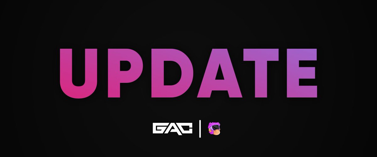 GamingApeClub's tweet photo. Update 6/1 ⚙️

We will continue releasing frequent updates to maintain consistency and transparency with the GAC community. 

Staking Benefits ✅
GAC Merchandise 👕
GAC Shack Updates 🛒
GAC Dashboard UI Updates 👀
And more!

Read here: https://t.co/jyXsfw2mIw https://t.co/QBtVuzlkWC