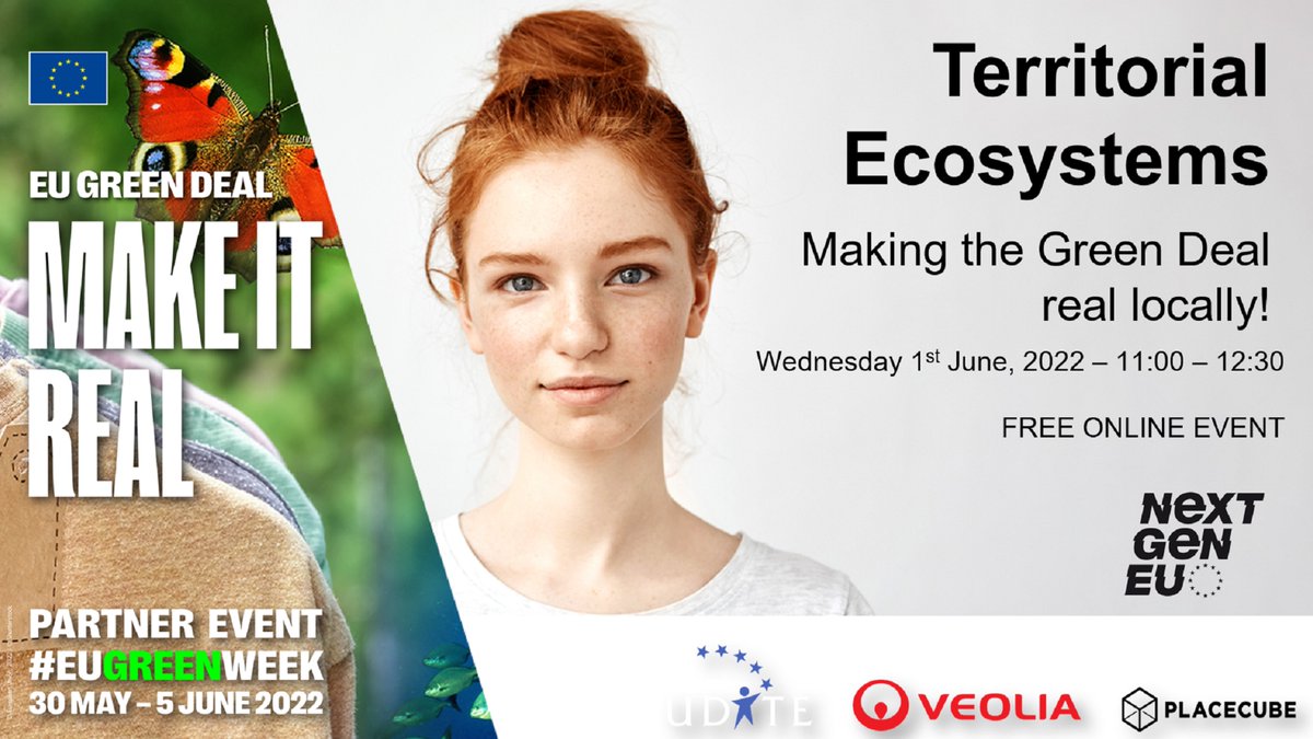 udite_network's tweet image. Thank you / merci de @udite_network @Veolia @placecube a toute nos intervenants #EUGreenWeek2022 on TerritorialEcosystems today Stephane Perrin @regionbretagne Louis Duffy @Corkcoco Mario Grubišić @EU_CoR Tu Doan-Quynh Bui @RenaissanceEco @XBoivert @sndgct udite.eu/eu-green-week