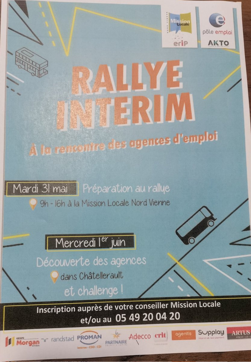 soitzick's tweet photo. #rallyeinterim
👏Clap de fin sur cette journée enrichissante pour tous 🎉
Merci à tous les jeunes présents et à toutes les agences d'emploi qui nous ont accueillis pour des échanges très intéressants et dynamiques 😊
#cej #chatellerault
@MLNordVienne @poleemploi_NA @AKTO_OPCO https://t.co/HQshbYarAb