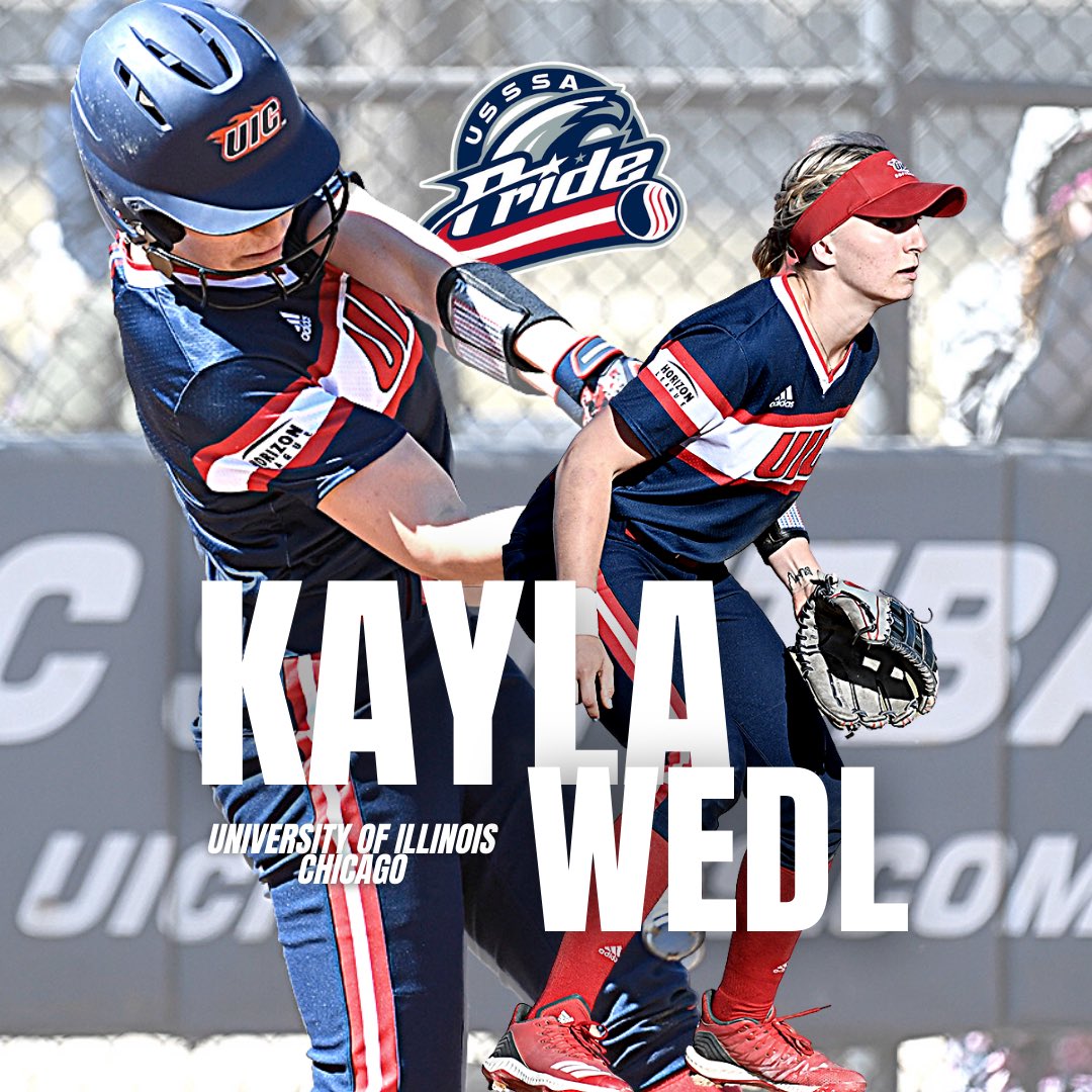 wprofastpitch's tweet photo. SIGNED ✍️ The Pride sign former University of Illinois Chicago star, Kayla Wedl! See you soon, @KaylaWedl11 https://t.co/mtjsaLRLvD