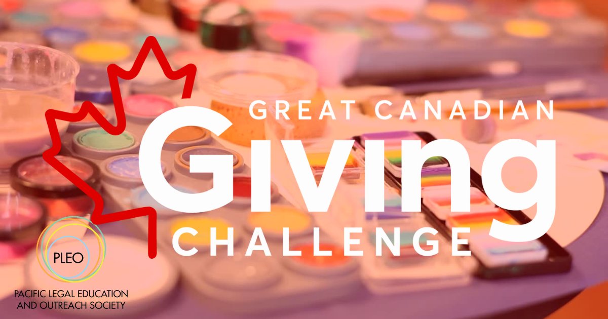 The #GivingChallengeCA starts today!! For every $1 donated to PLEO from June 1st to 30th, our giving platform Canada Helps will give us a chance to win $20,000!

Donate Today! #GivingChallengeCA

pacificlegaloutreach.com/news/help-us-w…