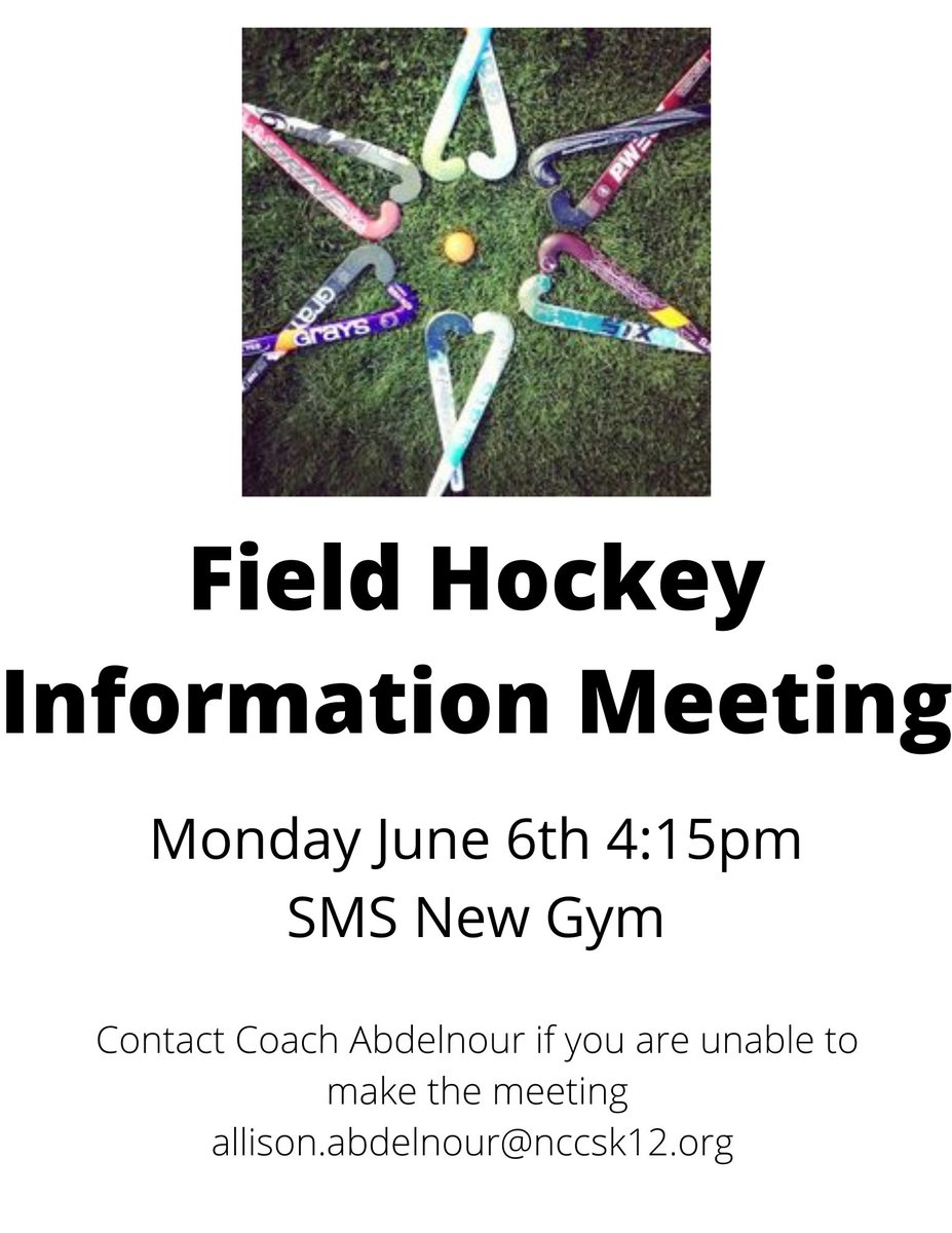 shakerbisonfh's tweet photo. 📢Attention students in Grades 6-8🏑 https://t.co/pSf7AM92rG