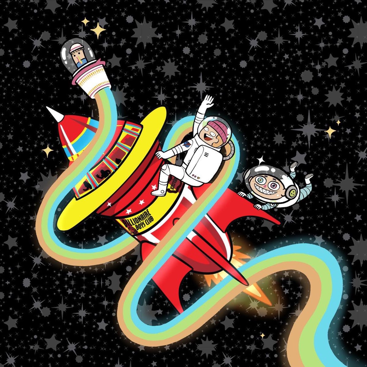 I scream, you scream, we all scream for <a href="/bbcicecream/">BILLIONAIRE BOYS CLUB & ICECREAM</a>. On Tuesday, June 21st <a href="/Noodles_NFT/">Noodles</a> , <a href="/KarafuruNFT/">Karafuru</a>, and @MindblowonNFT will be hosting a collab Pop-Up for NFT NYC 🚀 Make sure to wrap your Noodle, we’re headed to SoHo! 🫡