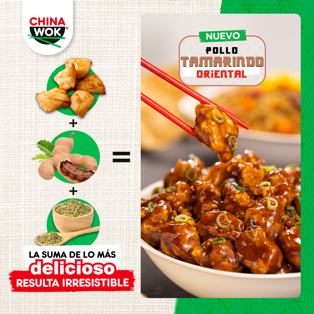 La combinación que no te puedes perder! 🙌🏼 Pollo Tamarindo y su deliciosa  combinación de trozos de pollo salteado al wok en nuestra salsa que combina  especias orientales y tonos agridulces a, image size:1080x1080