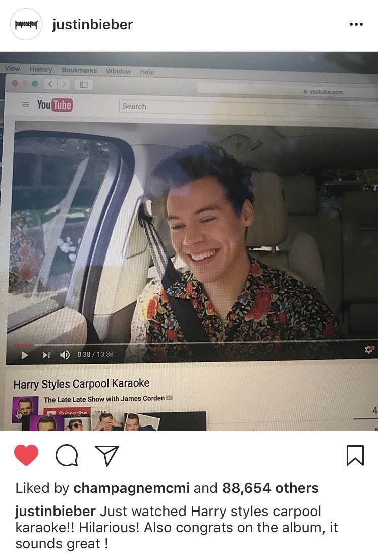 Justin sabía a quién valía la pena apoyar…