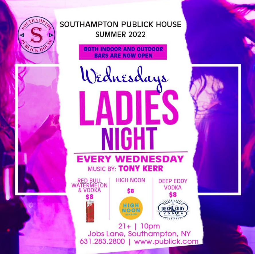 Put those weekday worries on ice and join us for #LadiesNight TONIGHT!
.
.
.
#SPH #SouthamptonPublickHouse #Hamptons #SouthamptonNY #LongIslandNY #VisitNewYork #NYEats #EatLocal #LongIsland #EatLongIsland #NYFoodie #Foodie #NYLocal