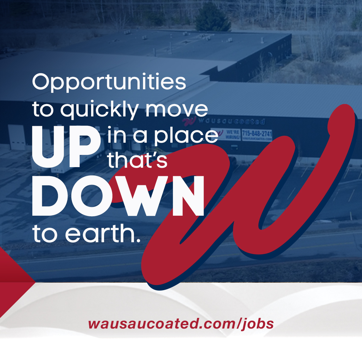 Looking for a family environment with room to grow? ↗️ We don’t just hire at Wausau Coated. We manufacture careers. 🎯 Learn more at wausaucoated.com/jobs. #gotgumption #getCoated #manufacturing #careers #Wausau