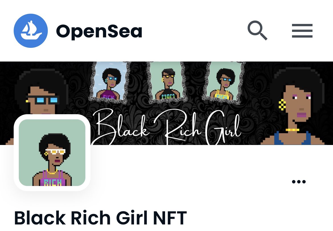 BlkRichGirlNFT's tweet photo. My Banner on @opensea 🤩🤩🤩 #tothelefttotheleft #nftbanner https://t.co/eRCjY6eRSE