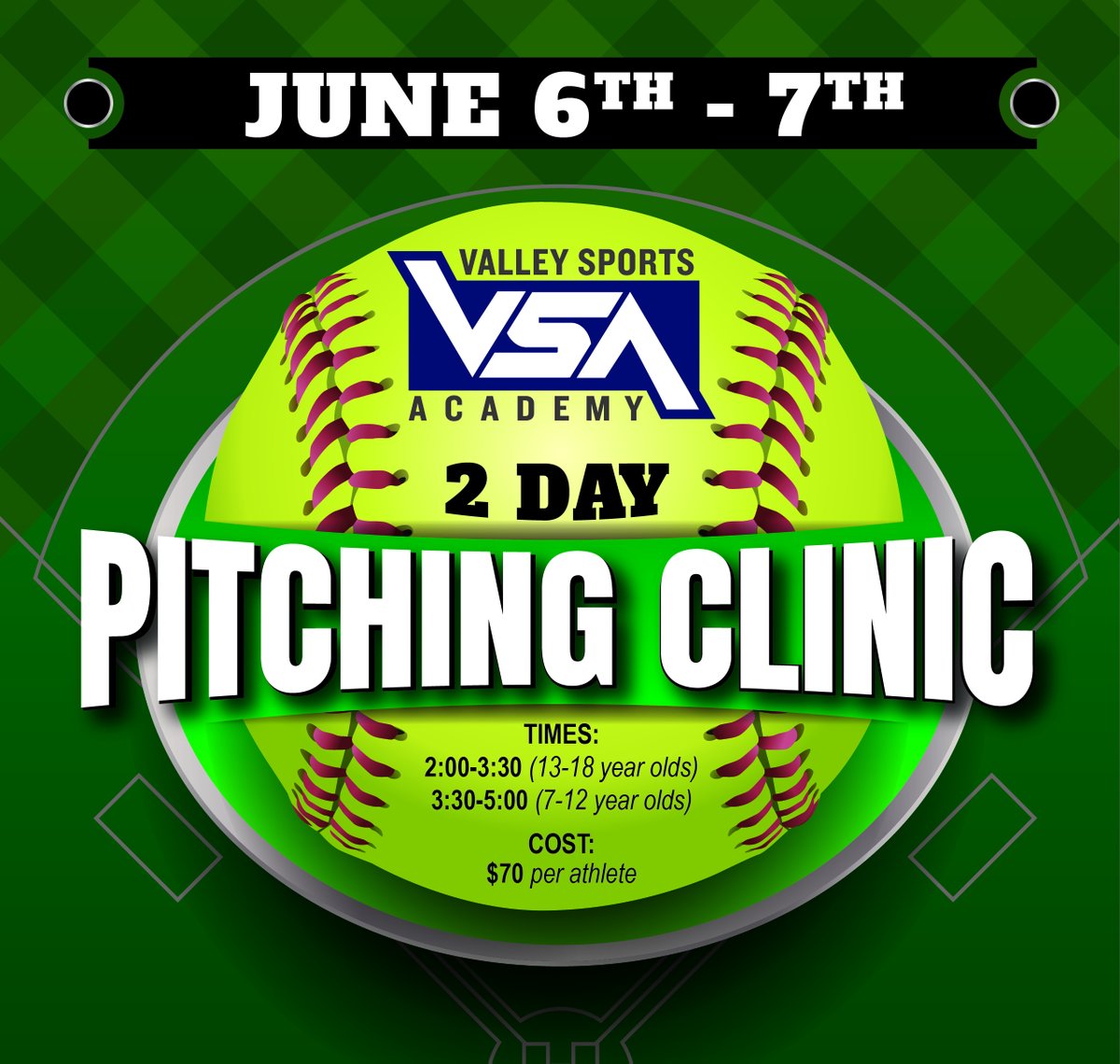 Softball Pitching Clinic - Happening NEXT WEEK! 🥎 
valleysports.academy
#VSA #Softball #pitching