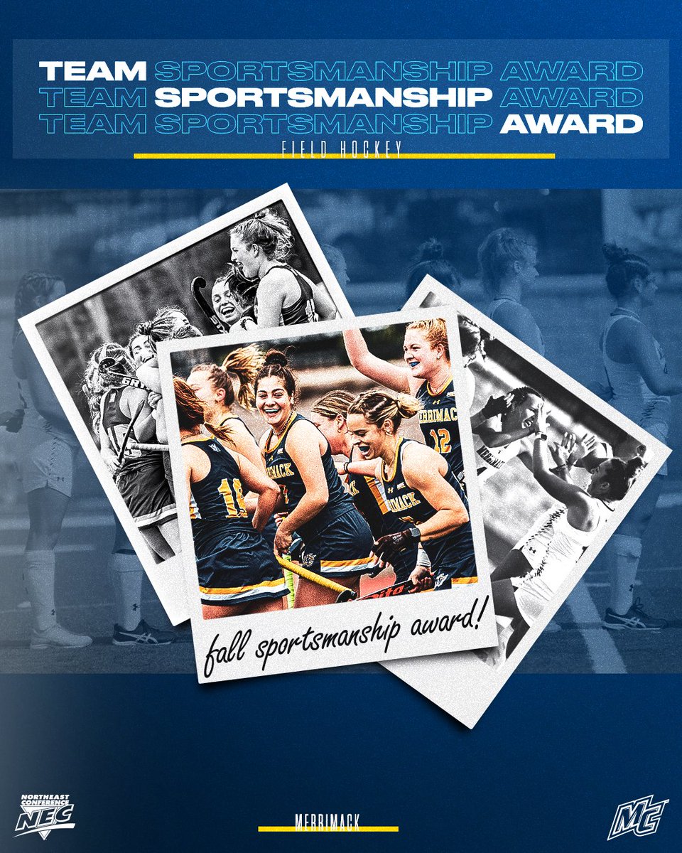 2️⃣0️⃣2️⃣2️⃣ #NECTeamSportsmanship Award 🏑🏅

<a href="/necfhockey/">NEC Field Hockey</a> ➡️ <a href="/MC_Athletics/">Merrimack Athletics</a> 
 
#RESPECT #NECpride