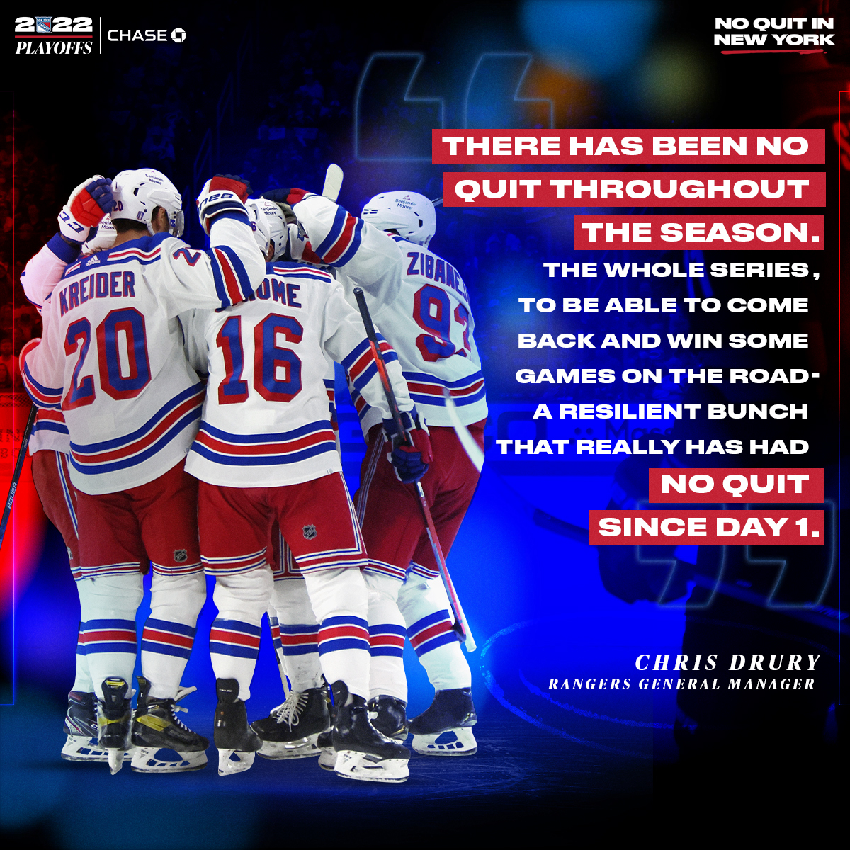 NYRangers's tweet photo. No Quit since Day 1. ✊ https://t.co/CTNOt3U4F1