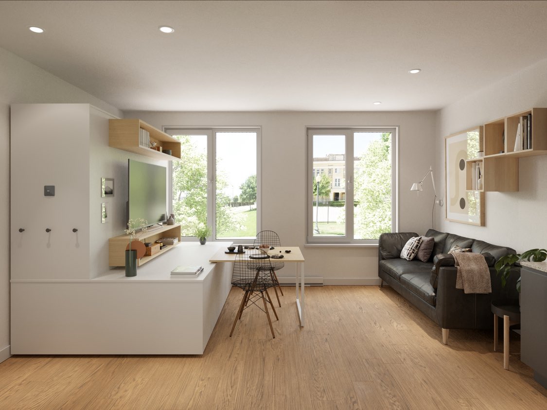 Trelee__'s tweet photo. Check out these new modern studio apartments right on Magnolia in Fort Worth! 🔥

Slide in bed for whenever you’re ready to enjoy your living room space.😳 

Units starting at $850 complex starts leasing in July, Dm me for more information! https://t.co/aqlWSnfR85