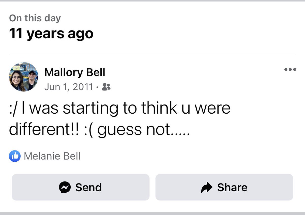 MalloryBell6's tweet photo. Younger Mallory was going through it! Lol https://t.co/ZWHg07GRDU