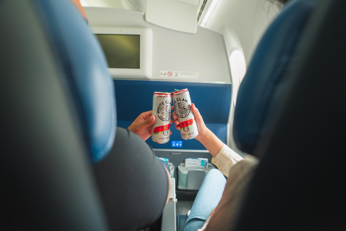 United Airlines (@united) on Twitter photo 🎶 Watermelon <a href="/WhiteClaw/">White Claw</a> high. 🍉
It’s watermelon #WhiteClawSZN onboard beginning today. 🎶 Watermelon <a href="/WhiteClaw/">White Claw</a> high. 🍉
It’s watermelon #WhiteClawSZN onboard beginning today.