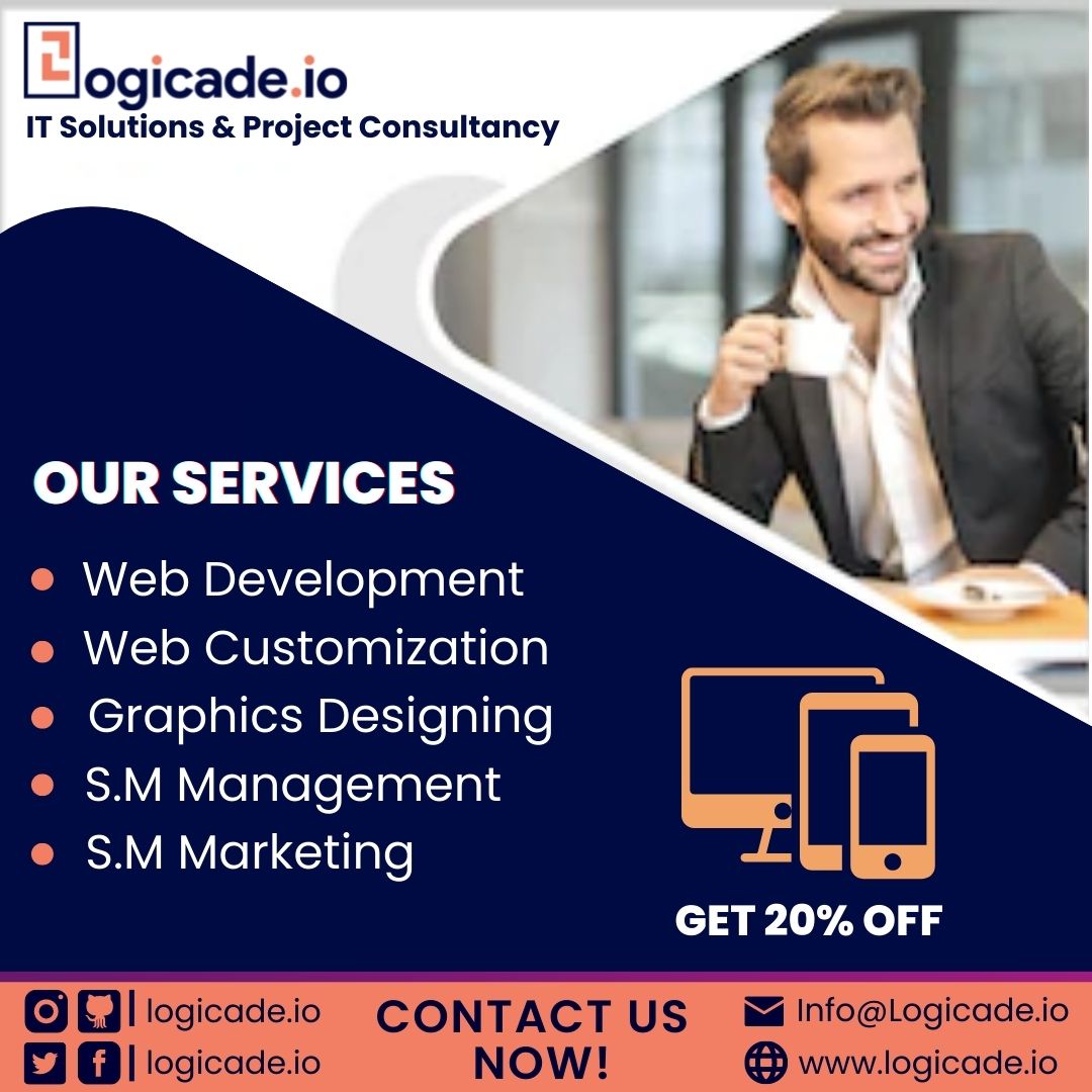 Logicadeio's tweet image. For the best IT services,
Visit logicade.io for more information.
also, Follow us at
pk.linkedin.com/company/logica…
instagram.com/logicade.io/

facebook.com/Logicade.io/
.
#graphicdesigndaily #graphiccontent #websitedevelopmentphp #websitetemplate