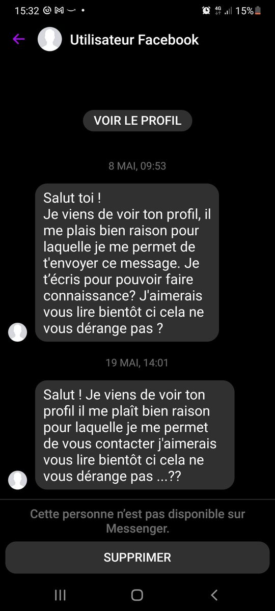 LAraknide's tweet photo. Re mes knidos 🕷,
Voici 4 exemples de messages que vous pourriez recevoir dans vos spams,directement en réponse sur une page fb : les brouteurs créent des blogs avec les textes qu'ils balancent aux victimes!! 
N'hésitez pas à partager ce que vous recevez en commentaires !! 🕷 https://t.co/n77CQLHIne