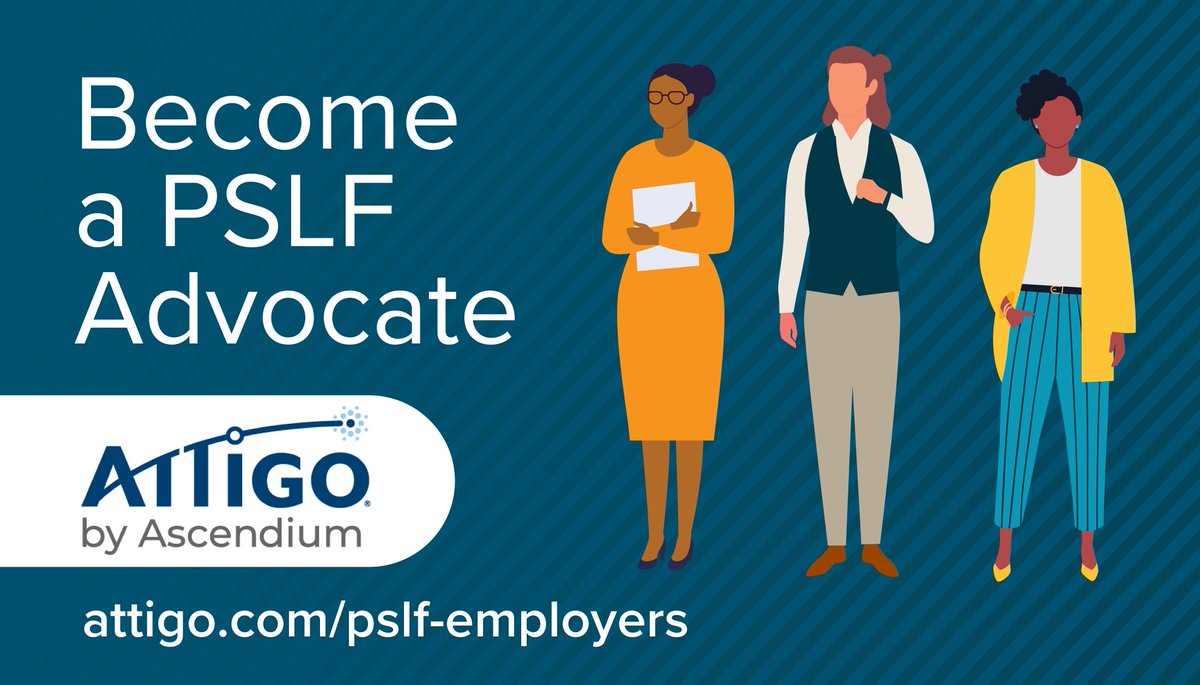 AttigoSuite's tweet photo. The #PSLF Waiver means past student loan payments may now be applied toward forgiveness. But only through Oct. 31, 2022. Don’t miss out. Tell your employer we’re experts and can assist them in helping employees take advantage of PSLF.
👉 https://t.co/Qj3CVFG3dZ
#Attigo https://t.co/Xl9tGgZHvy