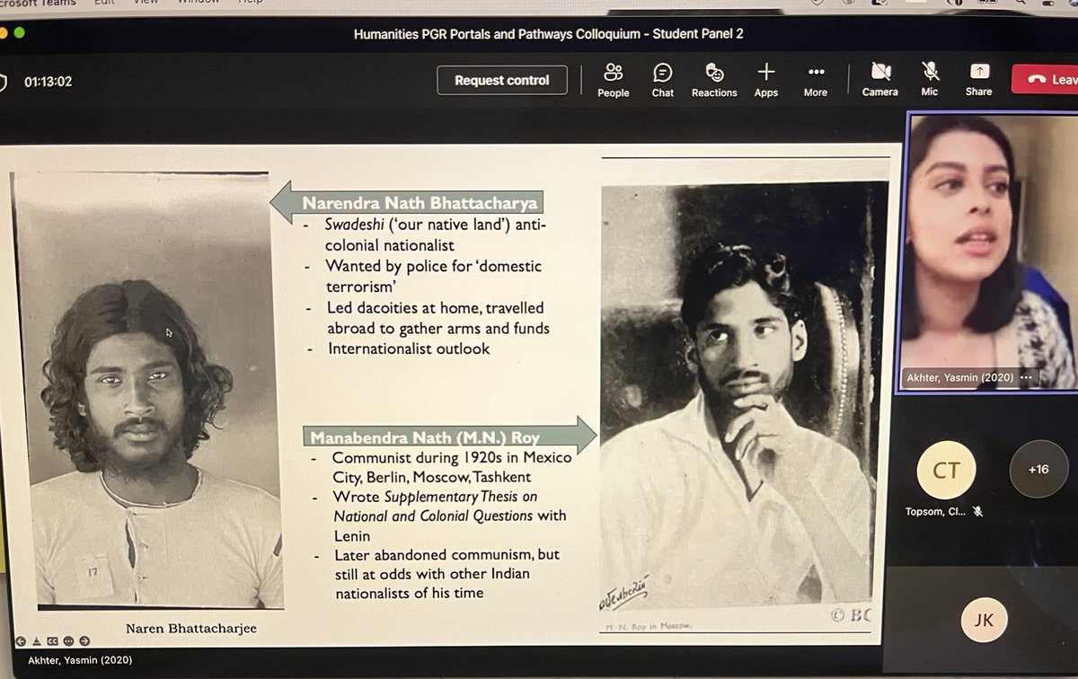 PortalsPathways's tweet photo. @YasminRAkhter speaking now on Her research into M N Roy’s Memoirs https://t.co/o2LTD1qVKk