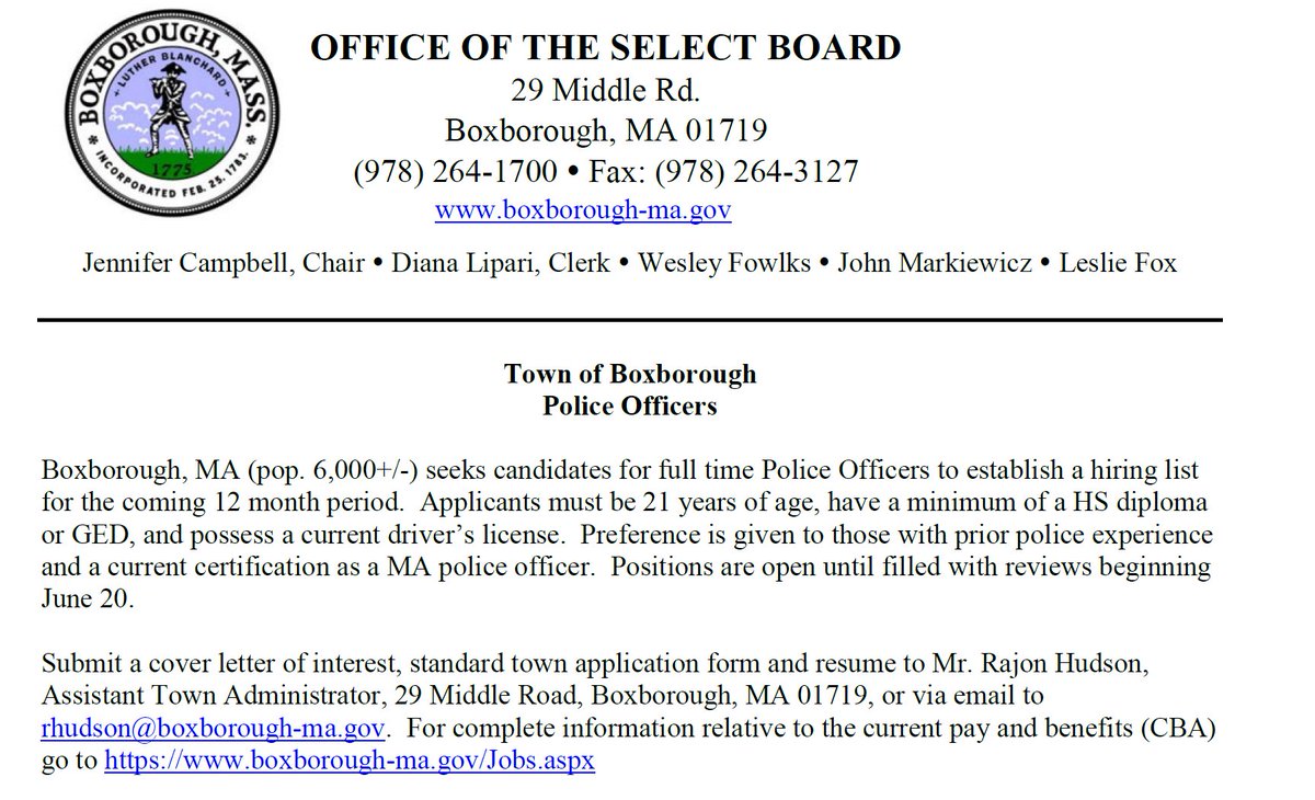 Boxborough Police (@boxboroughpd) on Twitter photo 