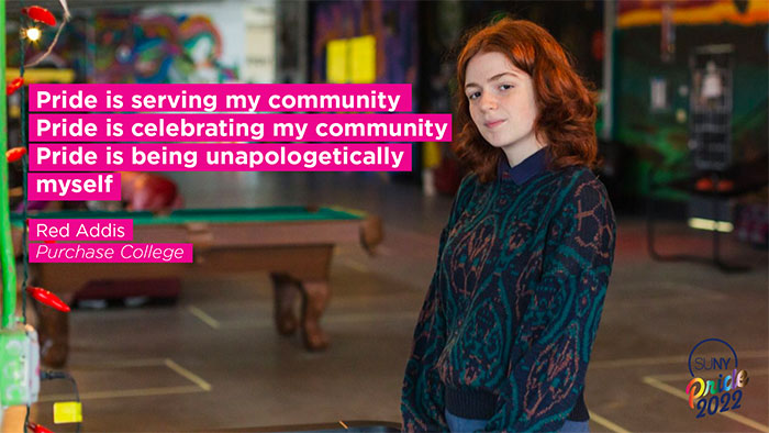 KyleAdams____'s tweet photo. Pride is a verb.

Thanks to Red Addis of @SUNY_Purchase for serving, celebrating, and being unapologetic. 

Tell us how you put Pride into action: https://t.co/j8lvrWTWXh https://t.co/Gc9K9NmX6b