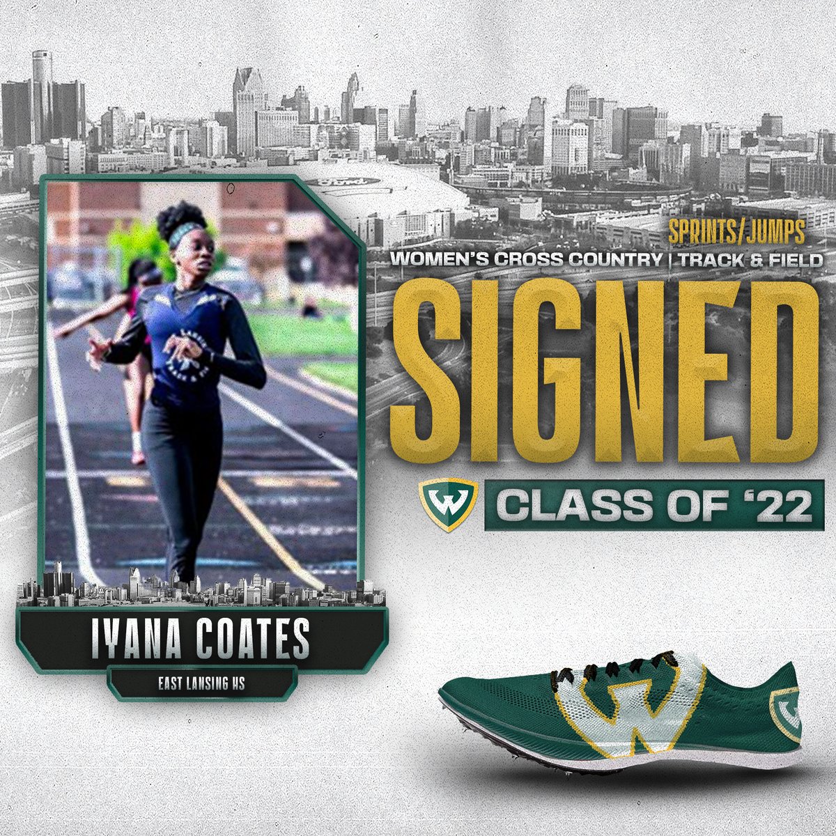 WayneStateTFCC's tweet photo. Welcome to Wayne!

Iyana Coates - East Lansing High School

Class of 22 - Sprints/Jumps

@ELTrack_Field 

#Preview22 #GR22NSpeed #WarriorStrong https://t.co/hKTZLB4hpA