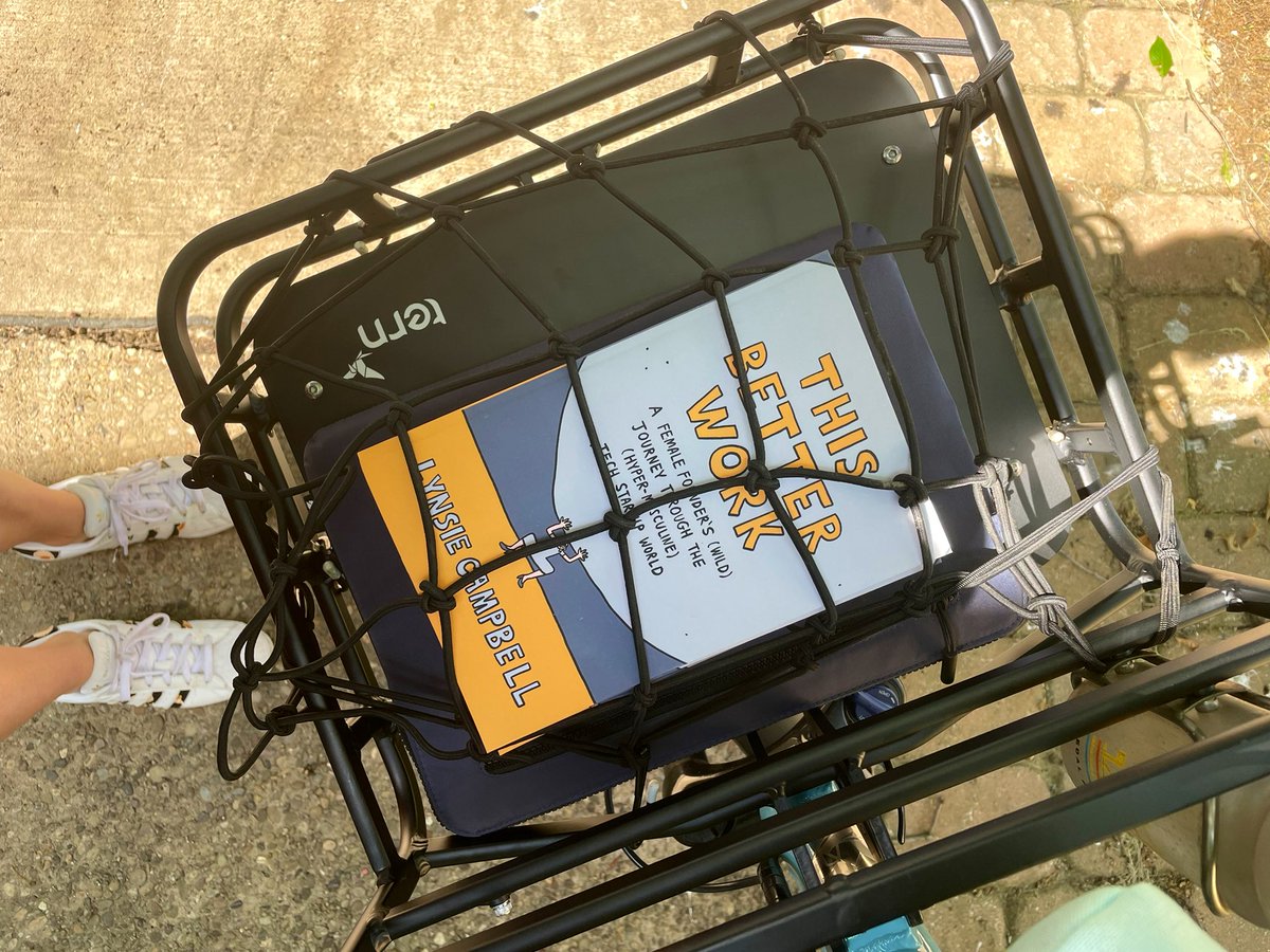 lynsie's tweet photo. Today’s front rack stack 😍 #thisbetterwork #bikelife https://t.co/bvrD0aT9tA