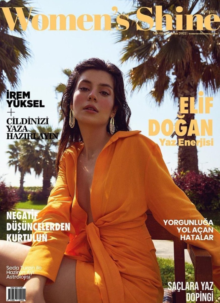 #ElifDoğan, Women's Shine Dergisi'nin Haziran sayısına kapak oldu. 🧡🔥