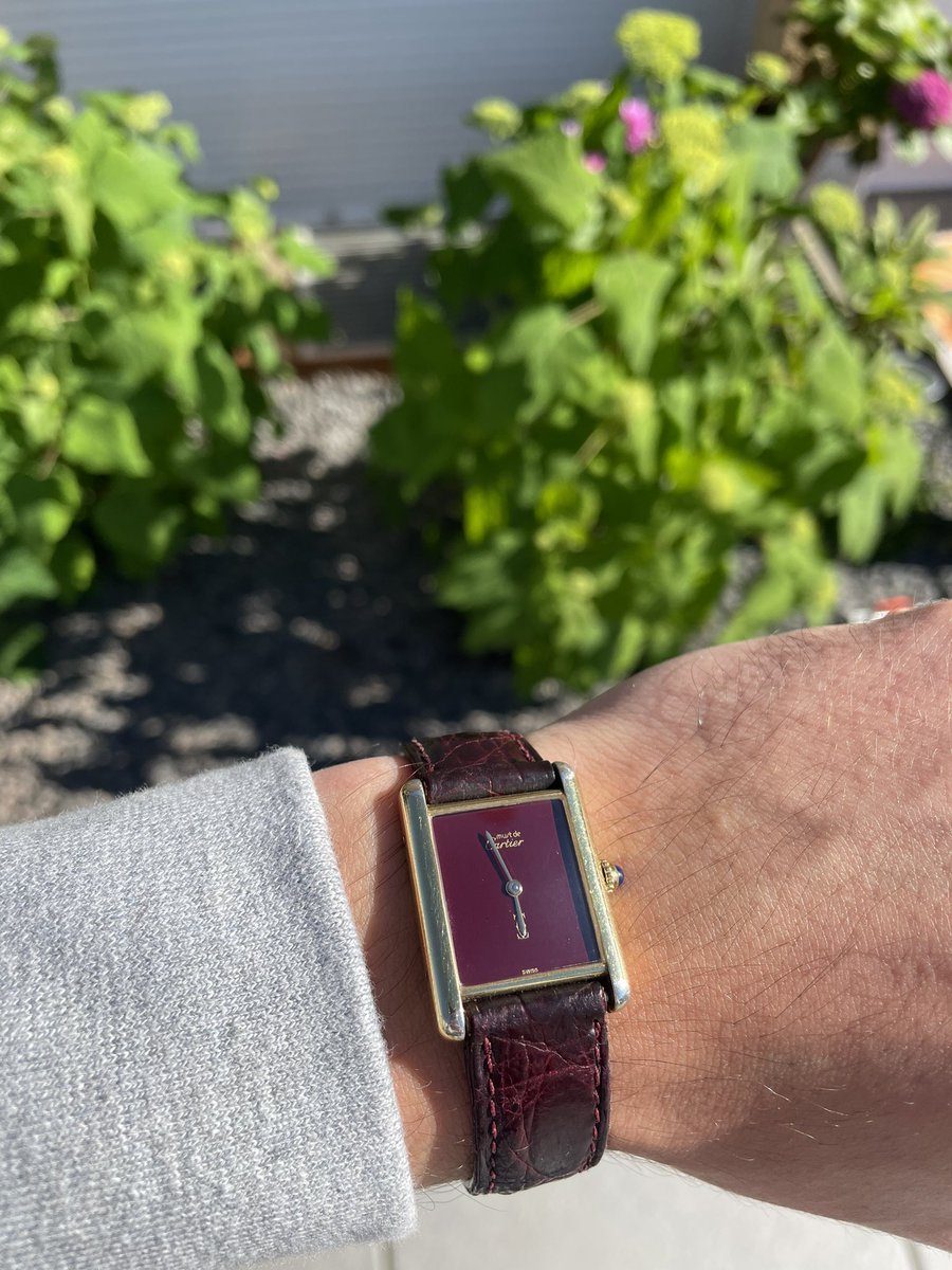 Rob1_io's tweet photo. Cartier Tank Must Vermeil 🫠 https://t.co/bG8TrWlMqR