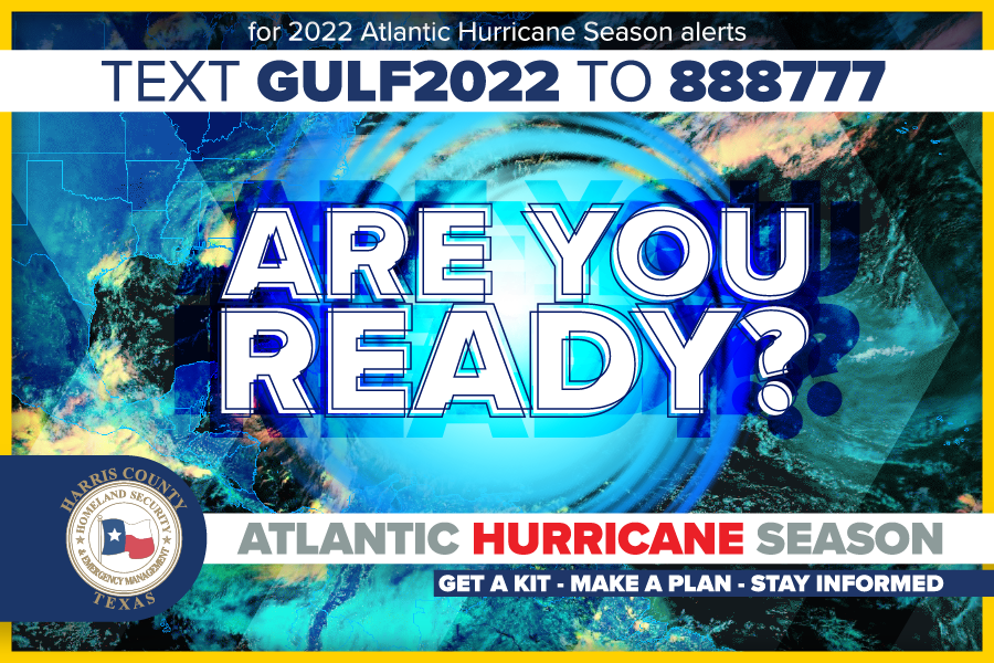 ReadyHarris's tweet photo. Hurricane Season officially starts today and now is the time to prepare. 

Click the link to learn more about Getting a Kit, Making a Plan, Staying Informed, and Being Involved. 

Link: https://t.co/cC2o8yJ6G4

#BePrepared #ReadyHarris #HurricaneSeason2022 https://t.co/9s3DjfKNGR