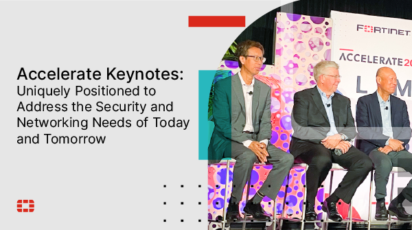 ICYMI: During the Q&amp;A session and keynotes at #Accelerate22, executives talk about #Fortinet’s culture of innovation, teamwork and openness, and highlight our long-term investments to build the best possible networking and cybersecurity technology. 

👉 ftnt.net/6010zpNOu