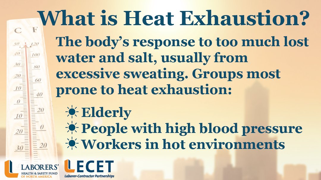 What is heat exhaustion and who is most at risk of experiencing it? #SunSensePlus lhsfna.org/sun-sense-plus…