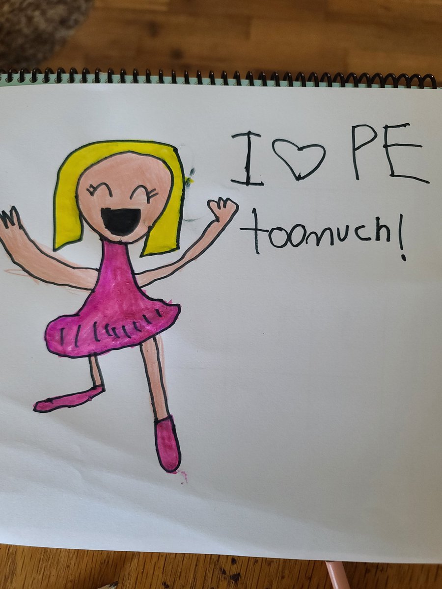 New artwork to put on my "virtual fridge!!" I am so grateful to be able to continue to share my love of physical education with students, even through a computer!