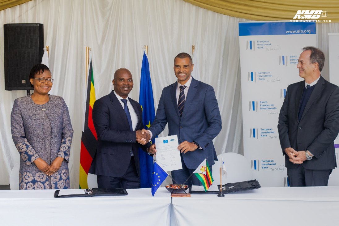 NMBBankZim's tweet photo. Highlights from the NMB Bank Limited &amp; European Investment Bank’s EUR12.5 million Signing Ceremony.

Thank you to the press and dignitaries that attended and were part of this memorable moment.

@EIBGlobal @euinzim

#NMBBankZim
#Creditfacilities
#Relevantsolutions https://t.co/lTcgb5PRed