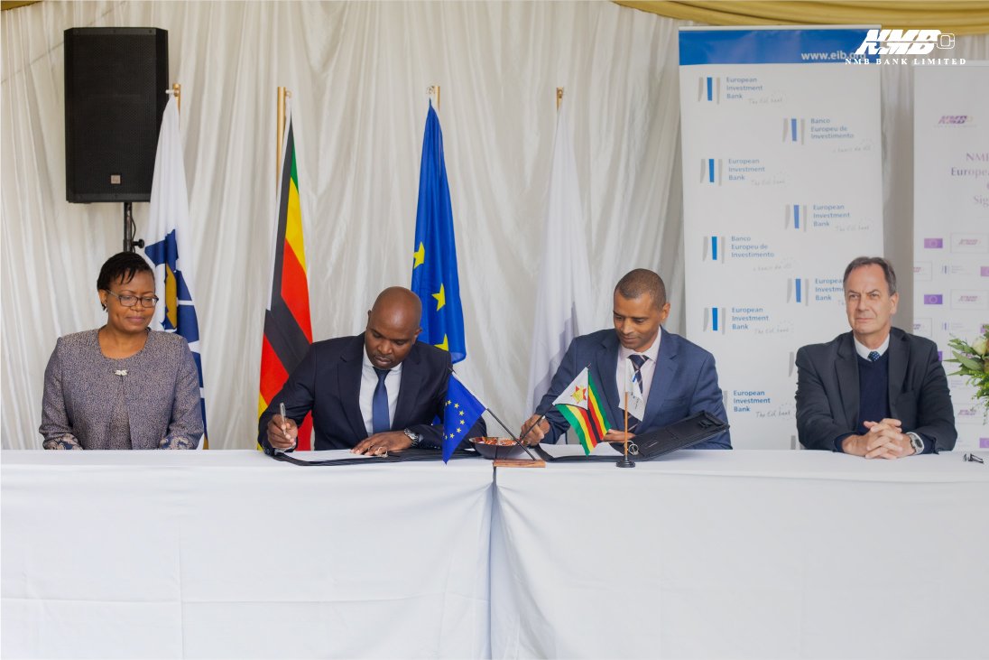 NMBBankZim's tweet photo. Highlights from the NMB Bank Limited &amp; European Investment Bank’s EUR12.5 million Signing Ceremony.

Thank you to the press and dignitaries that attended and were part of this memorable moment.

@EIBGlobal @euinzim

#NMBBankZim
#Creditfacilities
#Relevantsolutions https://t.co/lTcgb5PRed