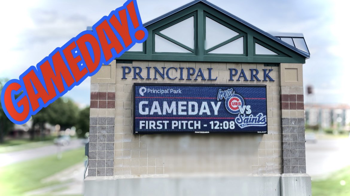 DMPolice's tweet photo. If you’re visiting Downtown today, SE 14th St and SW 9th St are great options as traffic picks up around Principal Park! @IowaCubs first pitch at 12:08! You DMPD is here to keep things moving smooth!
#dmpdalwaysserving https://t.co/TmmIWOKNeu