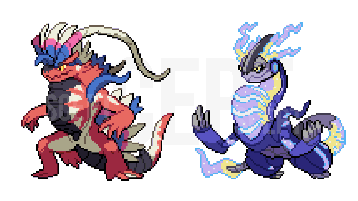 Koraidon and Miraidon In Pixelmon 