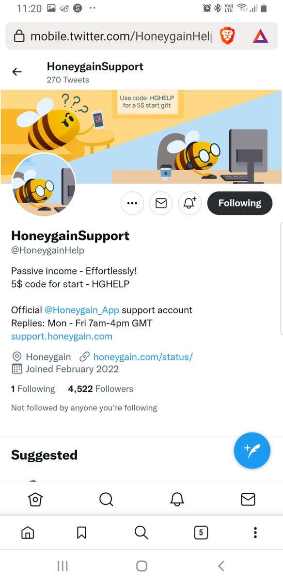 Batio8506's tweet photo. @Honeygain_App @HoneygainHelp Hola MIGUE4D6E0  #honeygain #support https://t.co/rN7otAEgxu