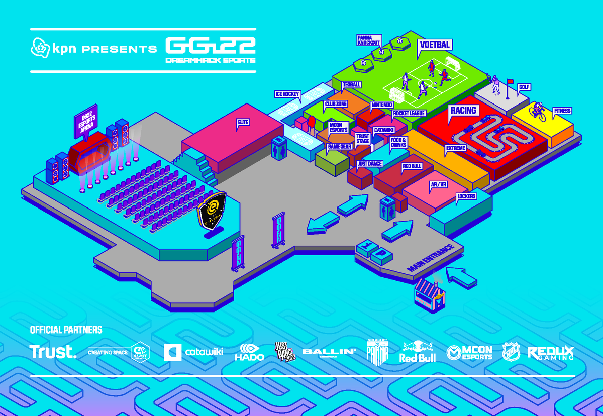 Wondering how #GG22 is gonna look? Dive into the whole festival area right here 🤩

There’s still time to get your tickets, find them below 👇

tickets.ggdreamhacksports.com/e0cd5ed5fd494b…

#nhlgwc #edivisie #rocketleague