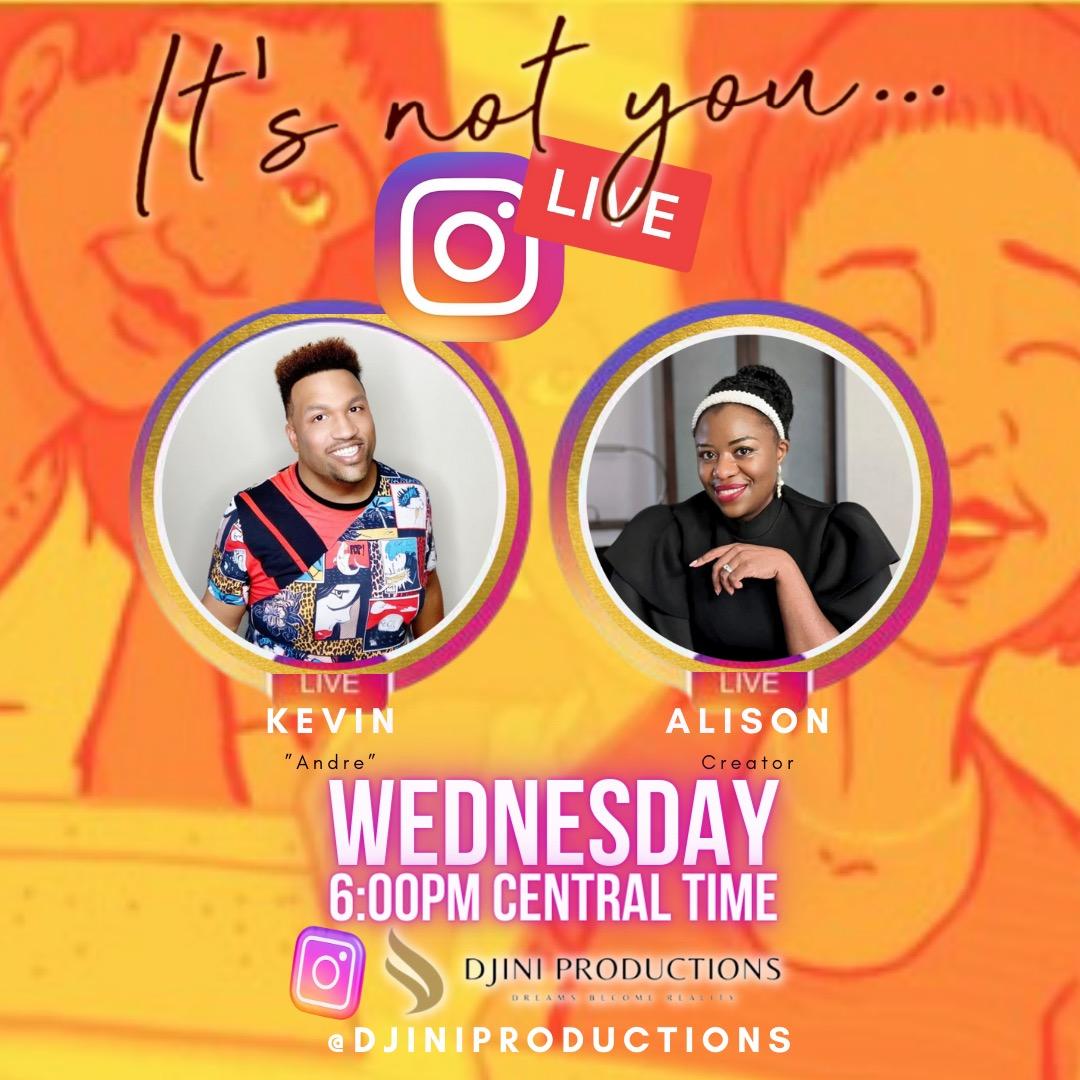 ItsNotYouWS's tweet image. We're going live on Instagram with Kevin Billups tonight at 6pm CT!

Tune in to hear from Kevin aka André on how he prepared for his role!

#ItsNotYou #Webseries #instagramlive #DjiniProductions