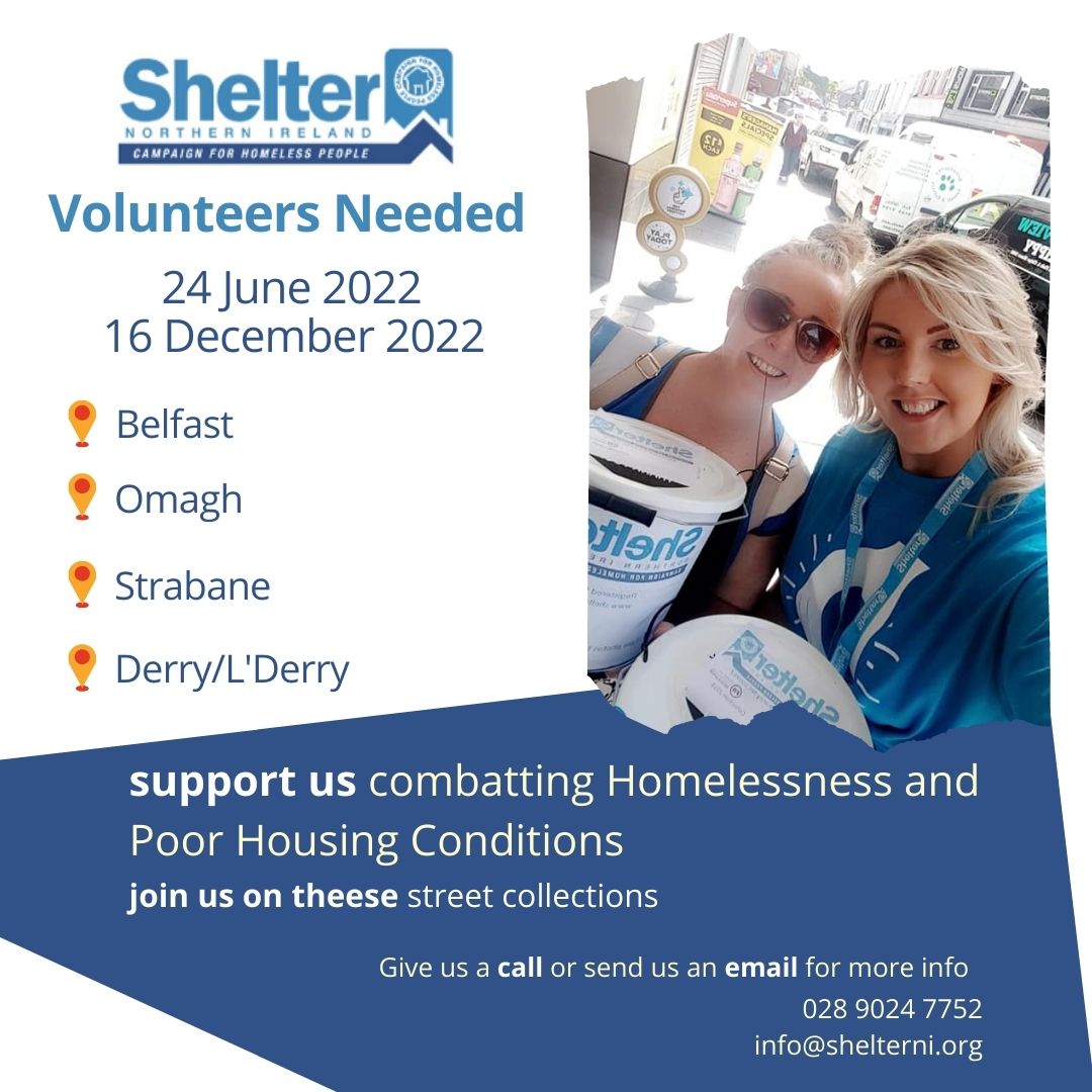 Have you registered? What are you waiting for? info@shelterni.org 028 9024 7752 #belfast #omagh #strabane #derry #londonderry #volunteering #shelterni