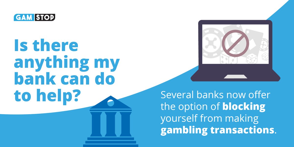 This can be a really helpful way to reduce your gambling activity. 

@GamCare have a list of banks that provide this service on their website (). 

For more advice call the National Gambling Helpline on 0808 8020 133.