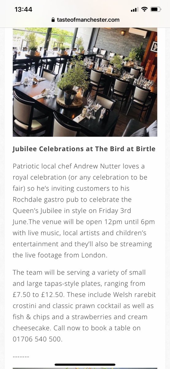 ANDREW NUTTER (@nutsfood) on Twitter photo š¬š§The #PlatinumJubilee PARTY <a href="/TheBirdatBirtle/">THE BIRD AT BIRTLE</a> Friday 3rd June
From 12pm
Reservations 01706 540500 š¬š§ š¬š§The #PlatinumJubilee PARTY <a href="/TheBirdatBirtle/">THE BIRD AT BIRTLE</a> Friday 3rd June
From 12pm
Reservations 01706 540500 š¬š§
