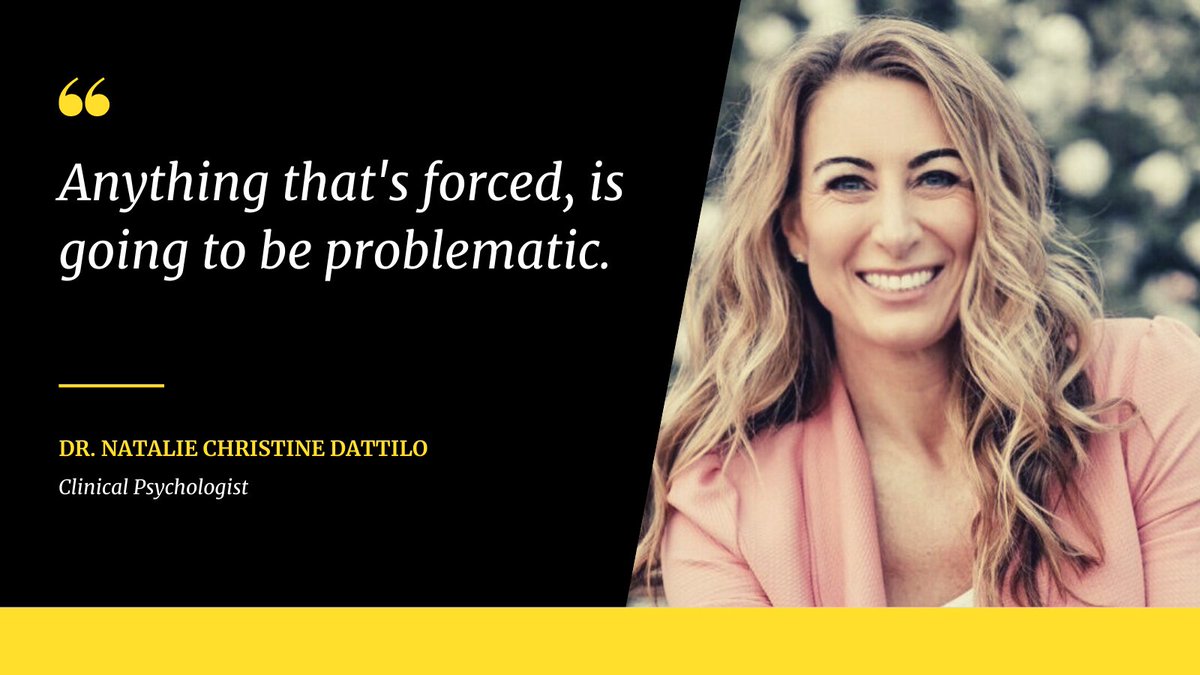 Ever gotten a dose of unwelcomed positivity when you were having a hard time? That's #toxicpositivity. #podcast guest @natalie_dattilo describes the line between being helpful and crossing over into toxicity. Listen here: bit.ly/3PXdyua