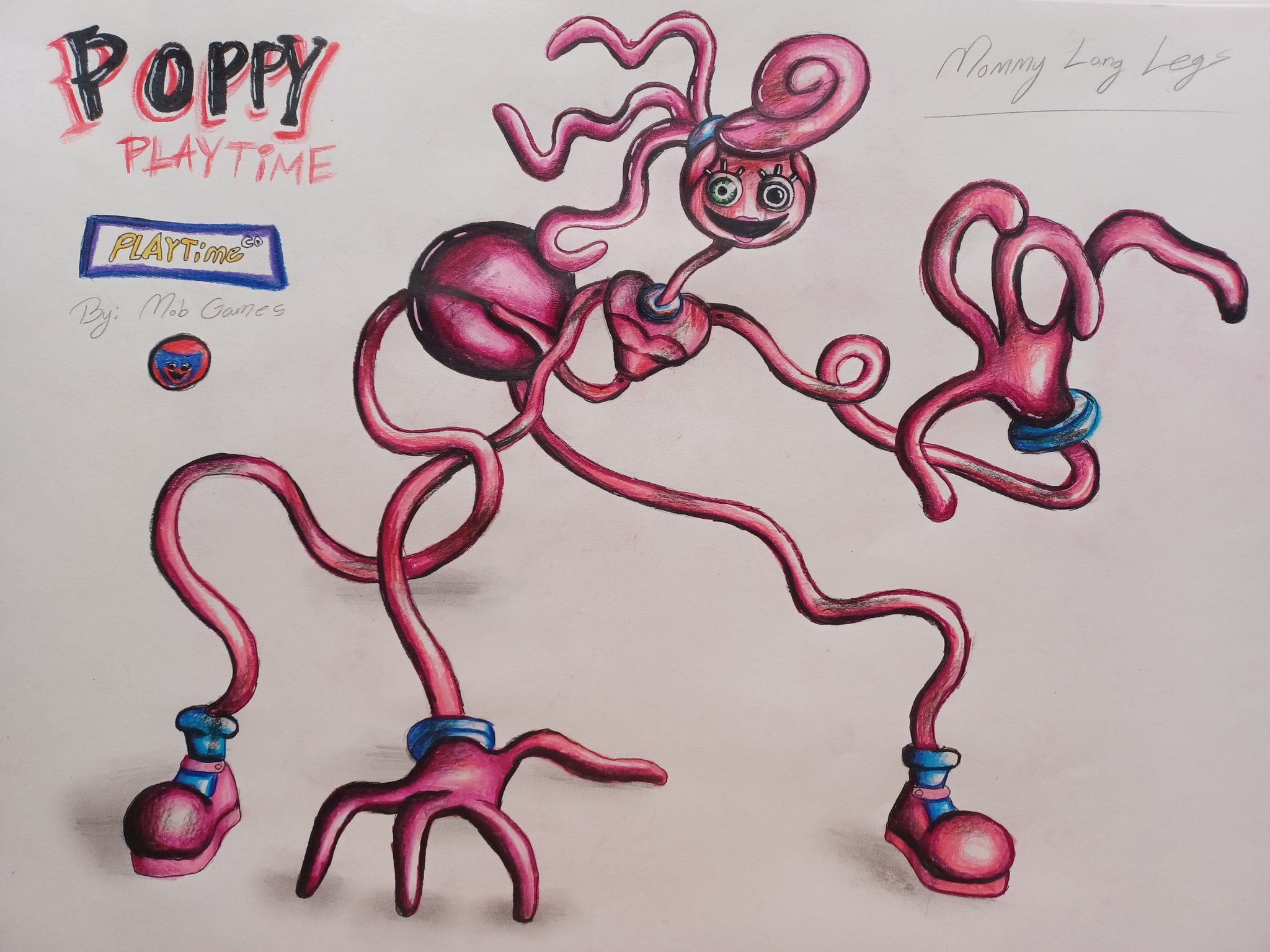 How To Draw Mommy Long Legs from Poppy Playtime