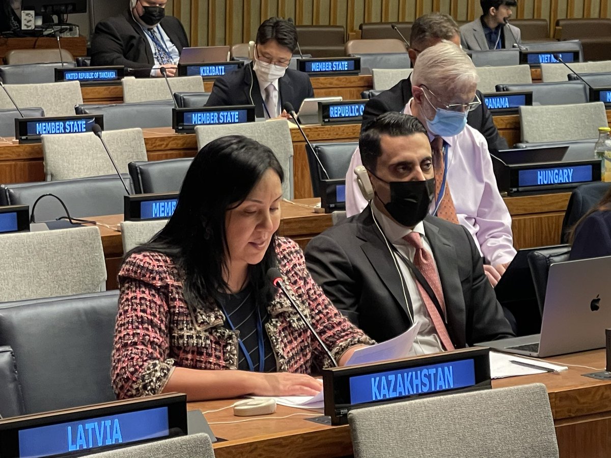 Delivered a statement on behalf of #CIS on #UNSC1540 Resolution’s implementation.
🇰🇿, as #CIS chair, commends #UNSC 1540 Committee for coordinating the technical assistance efforts.
We call for the full&effective implementation of the 1540 Resolution’s mandate at all levels.