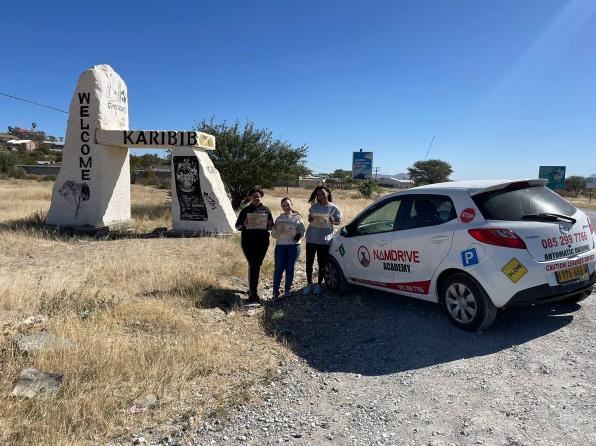 NamDriveAcademy's tweet photo. Thank you Karibib Natis for hosting us.
We have indeed completed our task✔️
#WithUsYouPass https://t.co/eFXg2BJpHi